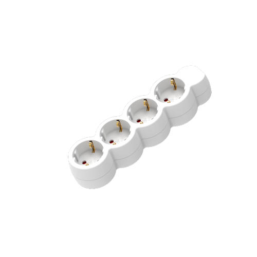 4 vías Alemania Power Strip